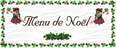 Menu de Noël