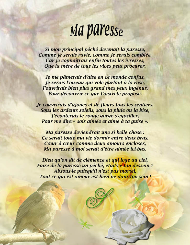 29 la paresse